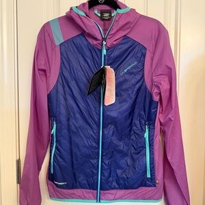 Purple and Blue La Sportiva Jacket
